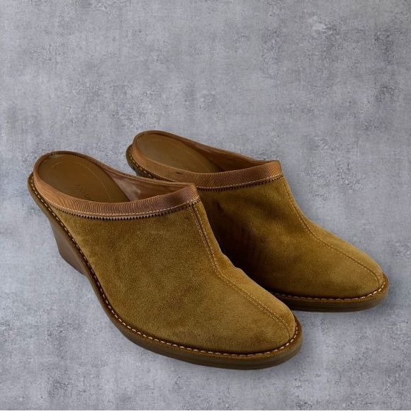 Antonio Melani Alpine Mules Tan Suede Leather Sz: 8.5M - Picture 2 of 10